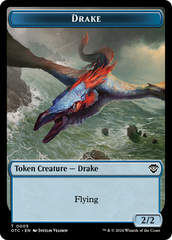 Boar // Drake Double-Sided Token [Outlaws of Thunder Junction Commander Tokens] | Good Games Morley