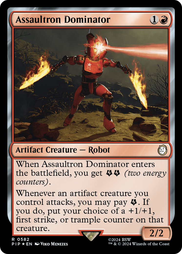 Assaultron Dominator (Surge Foil) [Fallout] | Good Games Morley