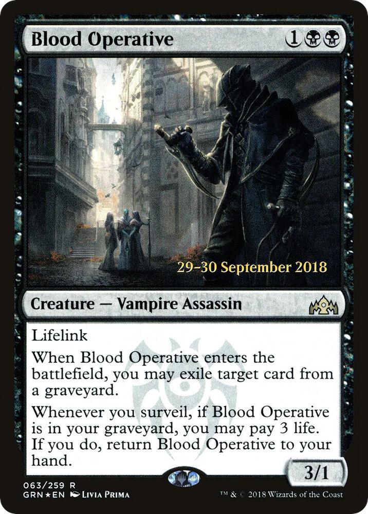 Blood Operative 63s/84 (Prerelease Cards)  - Foil | Good Games Morley