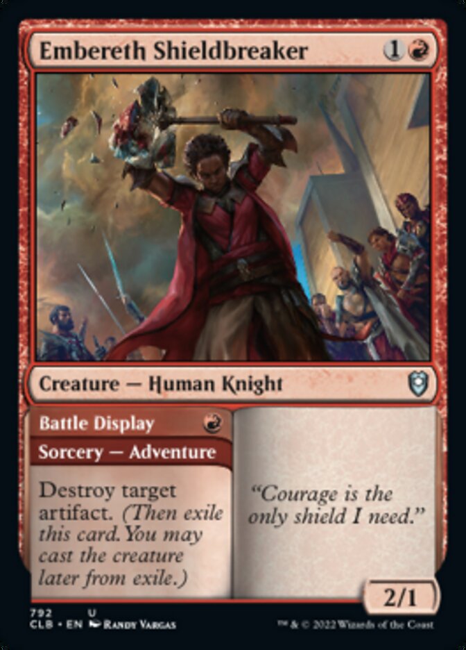 Embereth Shieldbreaker // Battle Display [Commander Legends: Battle for Baldur's Gate] | Good Games Morley