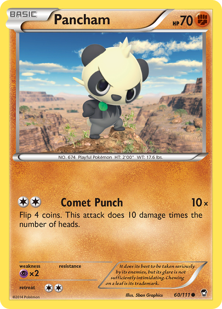 Pancham (60/111) [XY: Furious Fists] | Good Games Morley