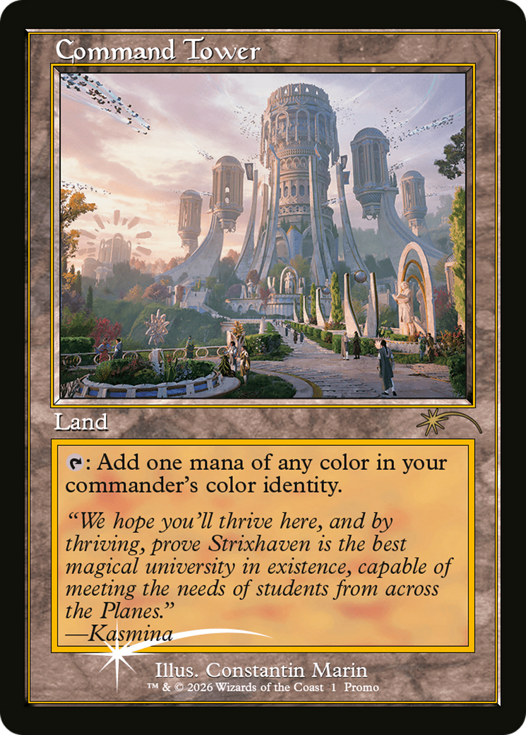 Command Tower (Strixhaven: Omens of Chaos) [Media Promos] | Good Games Morley