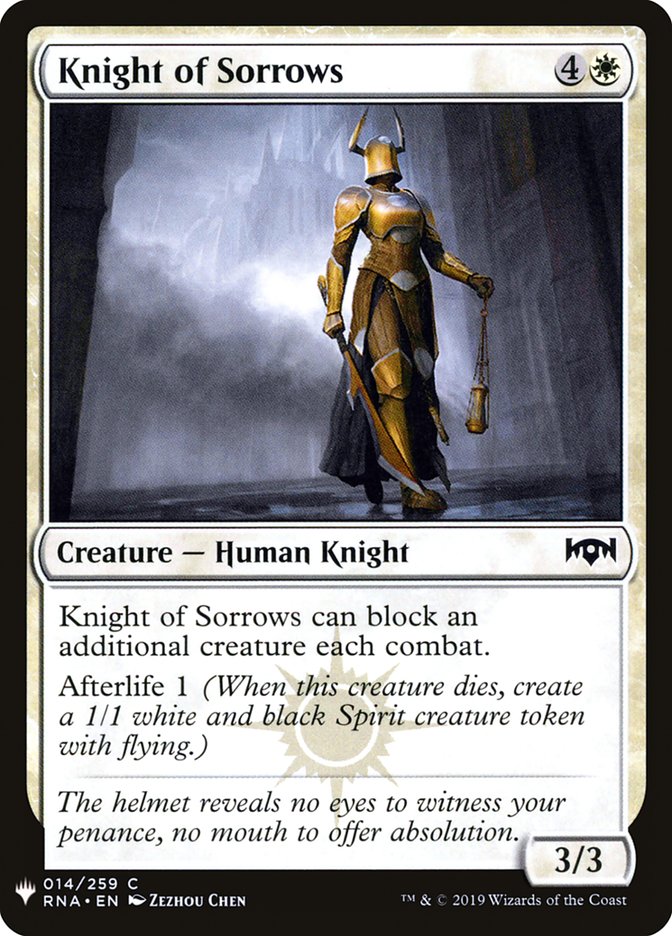 Knight of Sorrows [Mystery Booster] | Good Games Morley