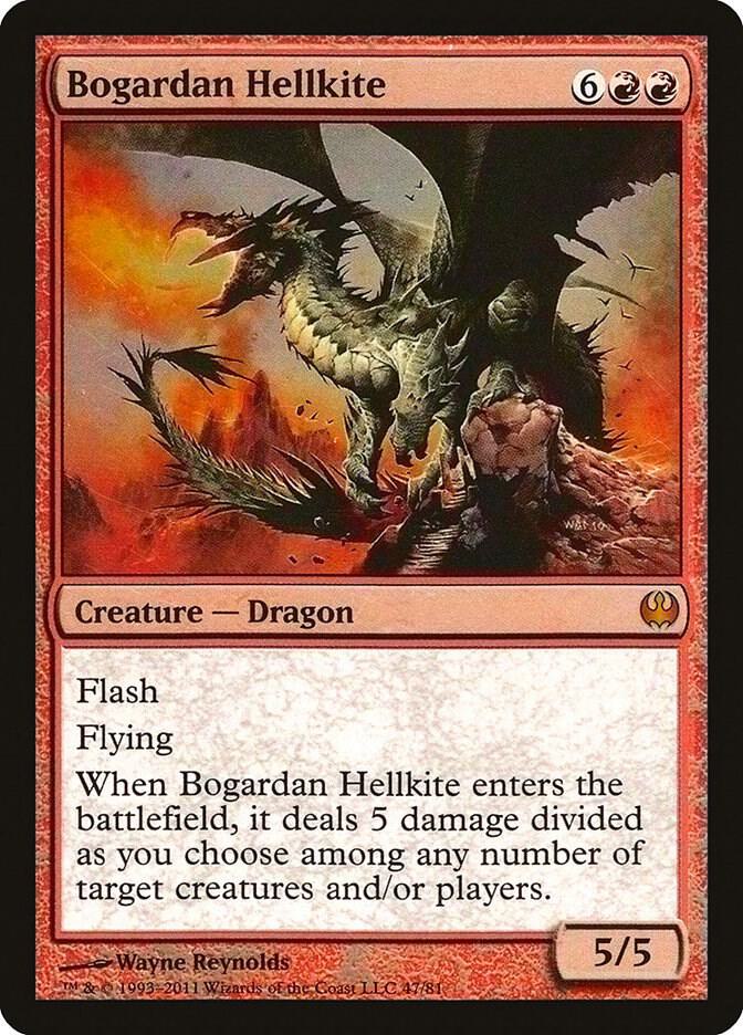 Bogardan Hellkite 47/81 (Duel Decks: Knights vs. Dragons)  - Foil | Good Games Morley