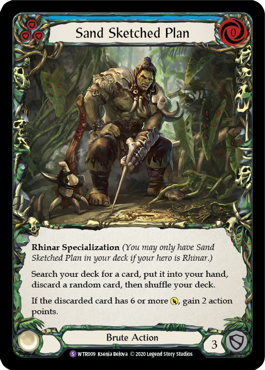 Sand Sketched Plan [U-WTR009] (Welcome to Rathe Unlimited)  Unlimited Rainbow Foil | Good Games Morley