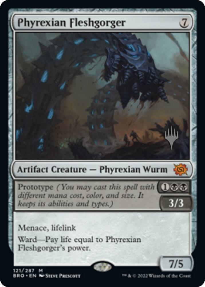 Phyrexian Fleshgorger 121p/169 (Promo Pack: The Brothers' War)  | Good Games Morley