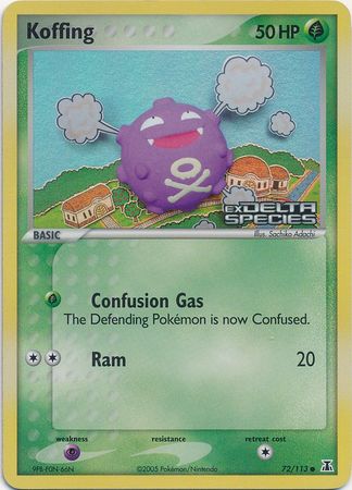 Koffing (72/113) (Stamped) [EX: Delta Species] | Good Games Morley