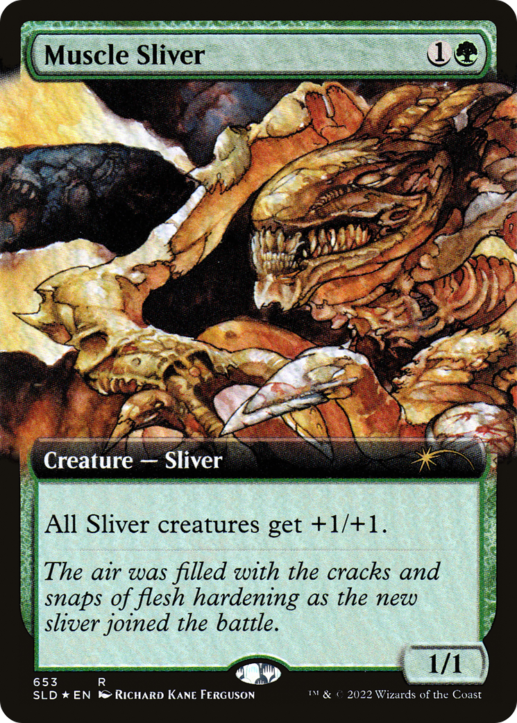 Muscle Sliver (Extended Art) [Secret Lair Drop Promos] | Good Games Morley