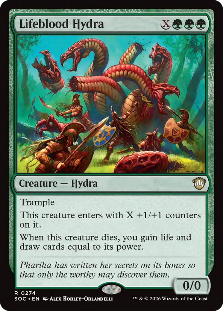 Lifeblood Hydra [Secrets of Strixhaven Commander] | Good Games Morley