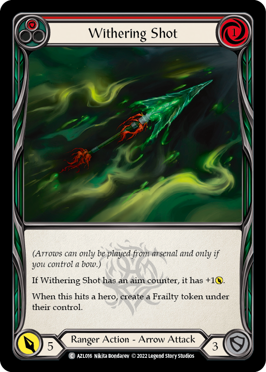 Withering Shot (Red) [AZL016] (Outsiders Azalea Blitz Deck) | Good Games Morley