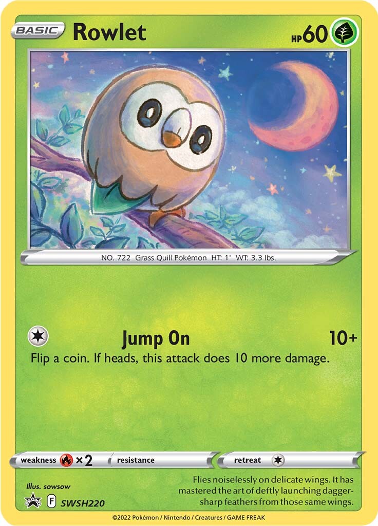 Rowlet (SWSH220) [Sword & Shield: Black Star Promos] | Good Games Morley