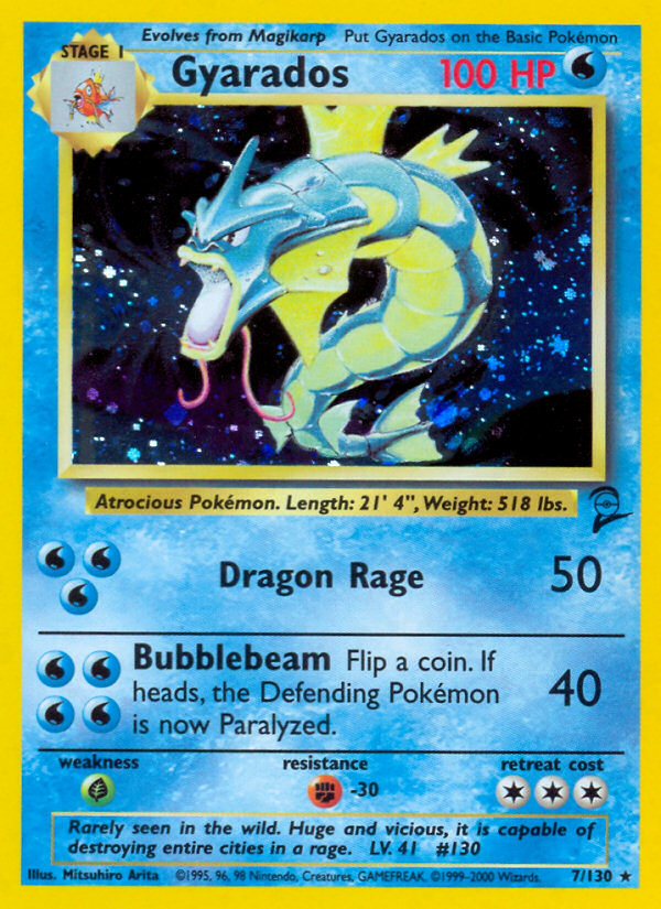 Gyarados (7/130) [Base Set 2] | Good Games Morley