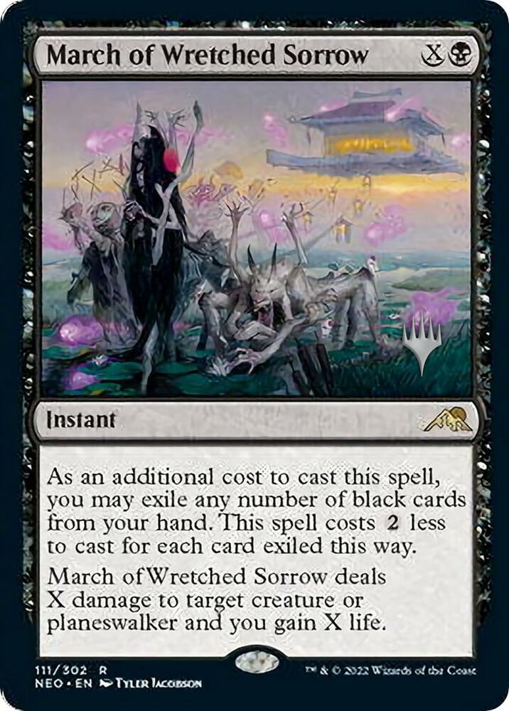 March of Wretched Sorrow 111 (Promo Pack: Kamigawa: Neon Dynasty)  | Good Games Morley
