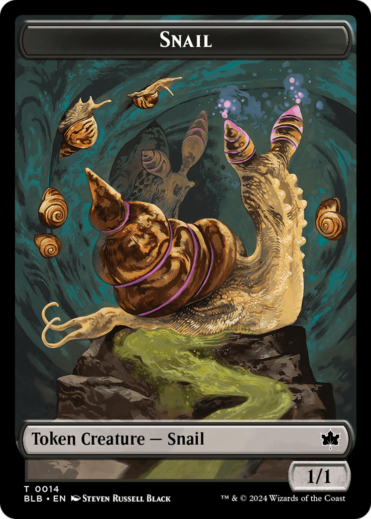Snail // Thundertrap Trainer Double-Sided Token [Bloomburrow Tokens] | Good Games Morley