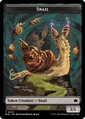 Snail // Thundertrap Trainer Double-Sided Token [Bloomburrow Tokens] | Good Games Morley