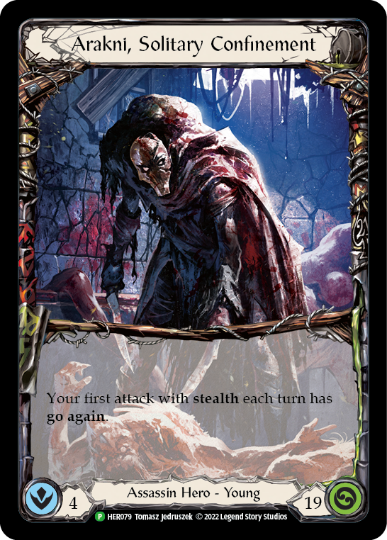 Arakni, Solitary Confinement [HER079] (Promo)  Cold Foil | Good Games Morley