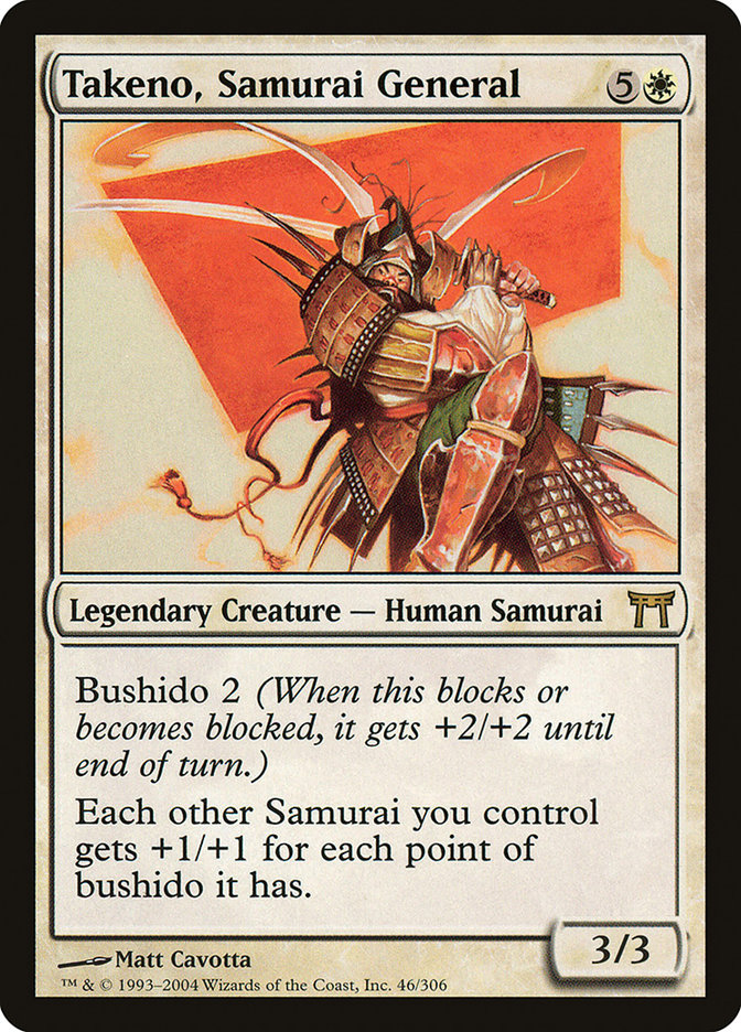 Takeno, Samurai General 46/306 (Champions of Kamigawa)  | Good Games Morley