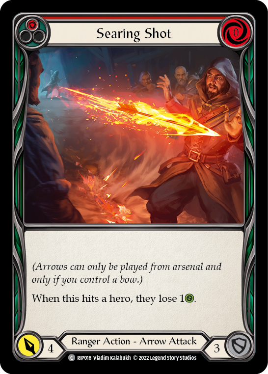 Searing Shot (Red) [RIP018] (Outsiders Riptide Blitz Deck) | Good Games Morley