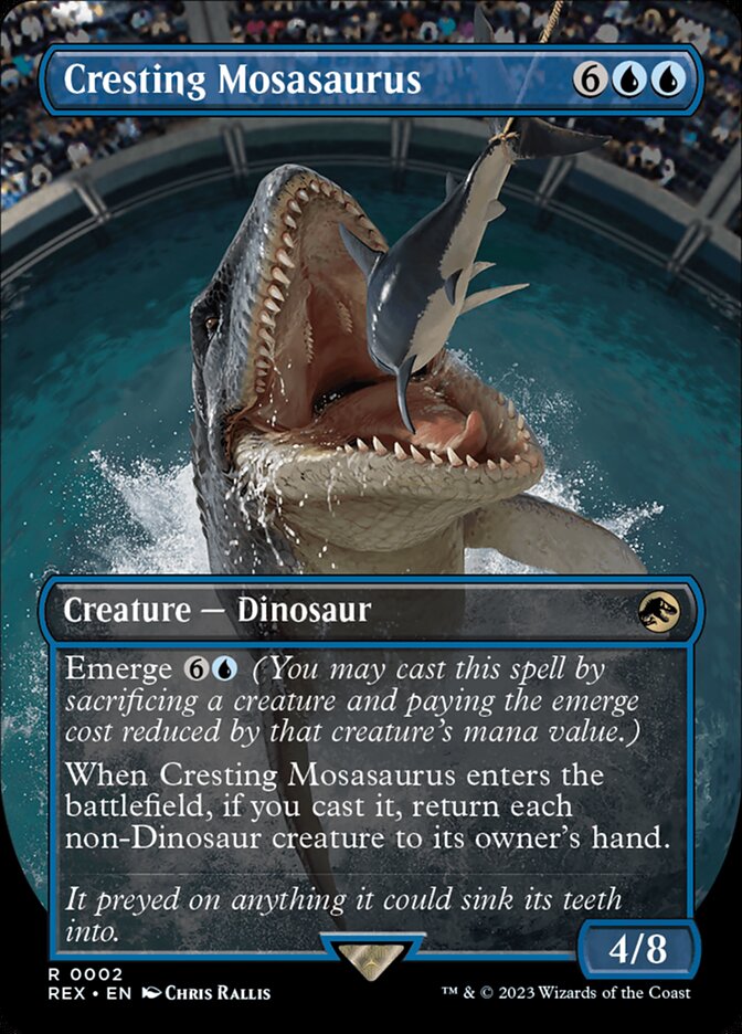 Cresting Mosasaurus 2/26 (Universes Beyond: Jurassic World Collection)  - Borderless | Good Games Morley