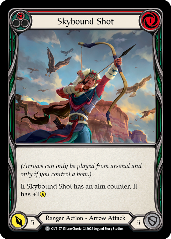 Skybound Shot (Red) [OUT127] (Outsiders)  Rainbow Foil | Good Games Morley