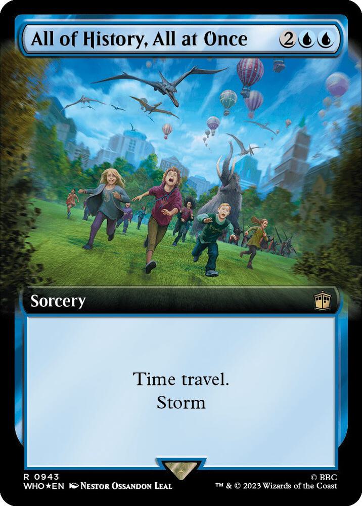 All of History, All at Once 943/331 (Universes Beyond: Doctor Who)  - Extended Art Surge Foil | Good Games Morley