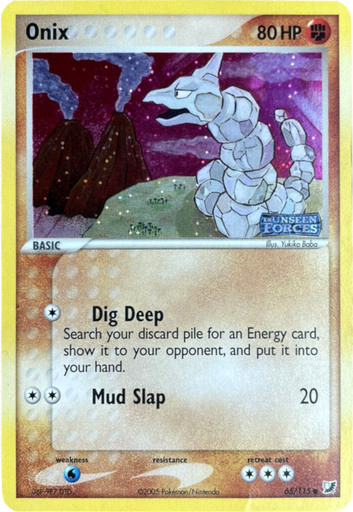 Onix (65/115) (Stamped) [EX: Unseen Forces] | Good Games Morley