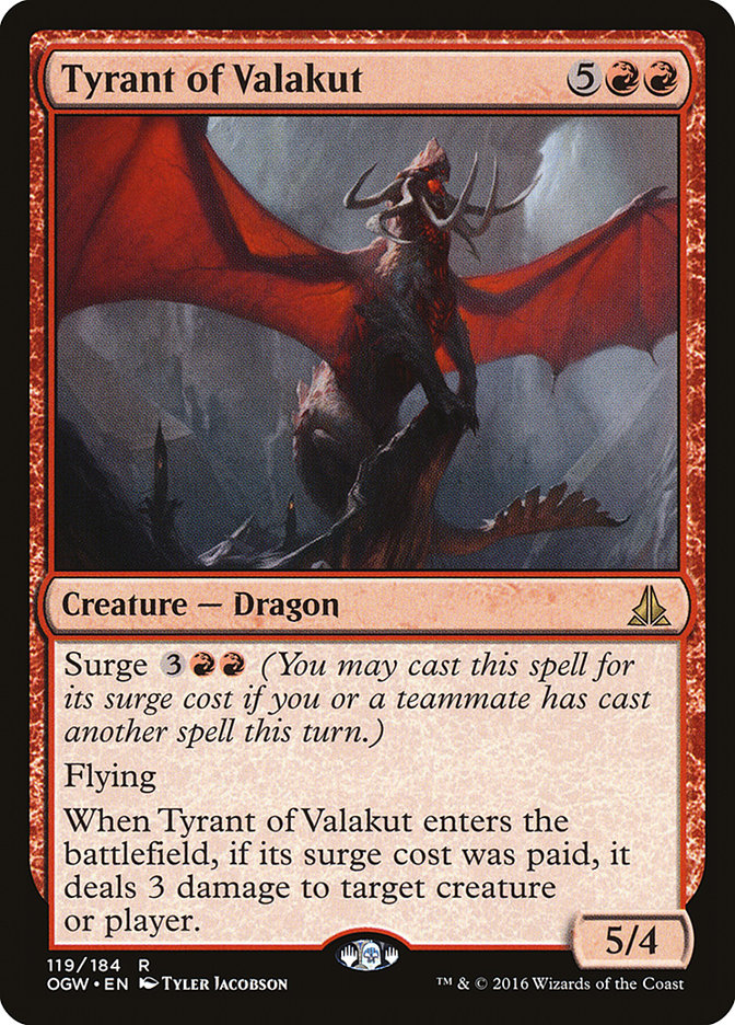 Tyrant of Valakut 119 (Oath of the Gatewatch)  | Good Games Morley