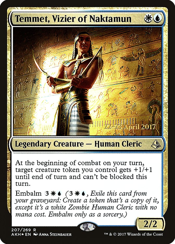 Temmet, Vizier of Naktamun [Amonkhet Prerelease Promos] | Good Games Morley
