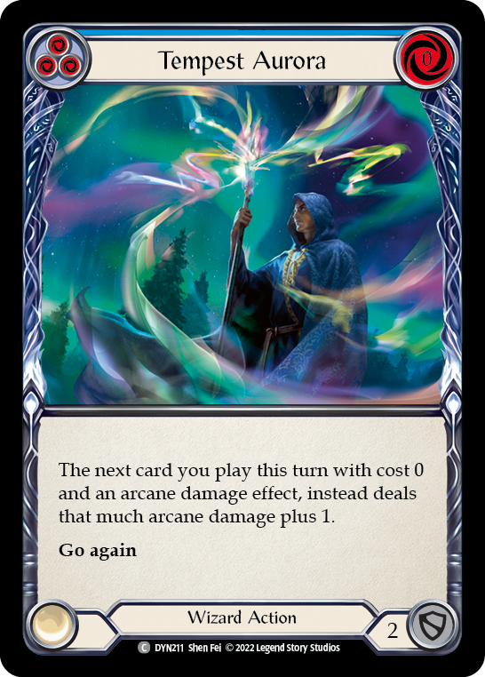 Tempest Aurora (Blue) [DYN211] (Dynasty)  Rainbow Foil | Good Games Morley