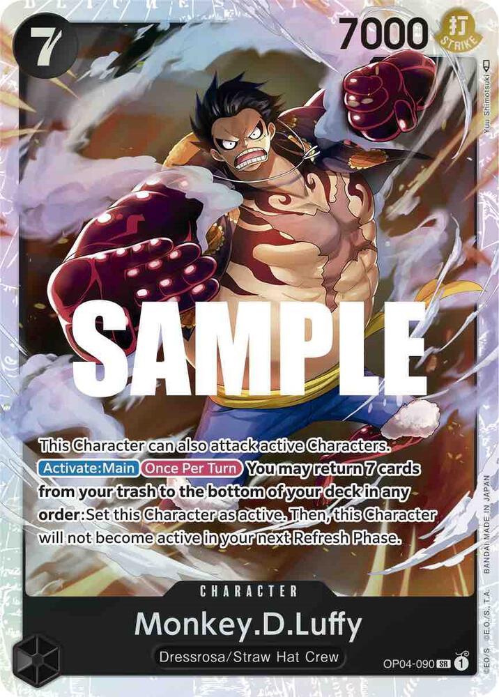 Monkey.D.Luffy OP04-090 (Kingdoms of Intrigue)  - Foil | Good Games Morley
