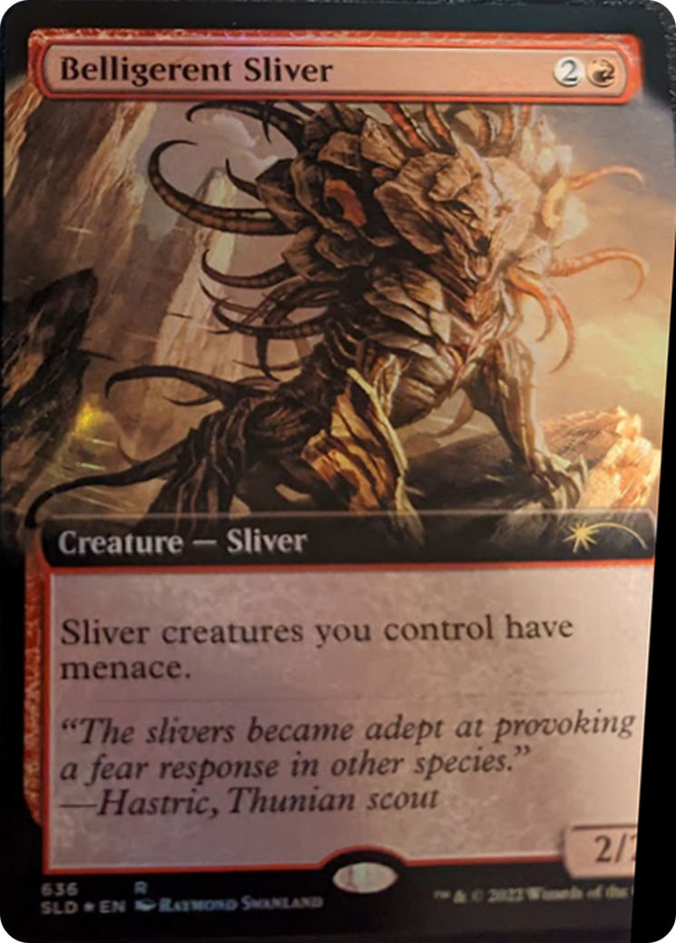 Belligerent Sliver (Extended Art) [Secret Lair Drop Series] | Good Games Morley