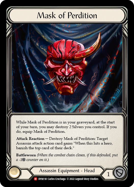 Mask of Perdition [DYN118] (Dynasty)  Cold Foil | Good Games Morley