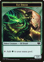 Elf Druid // Beast (020/036) Double-Sided Token [Commander 2014 Tokens] | Good Games Morley