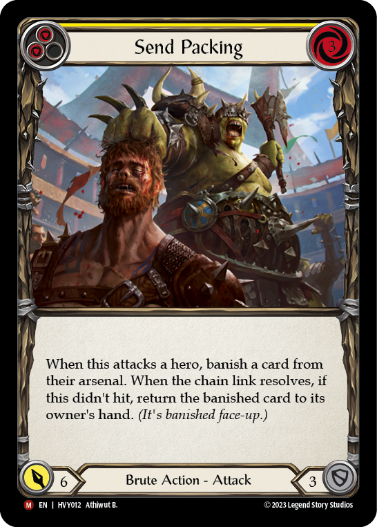 Send Packing [HVY012] (Heavy Hitters)  Rainbow Foil | Good Games Morley