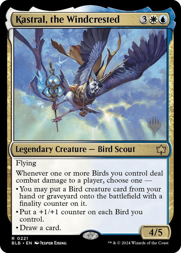 Kastral the Windcrested 221 (Promo Pack: Bloomburrow)  | Good Games Morley