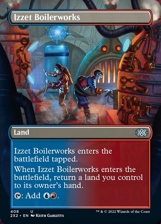 Izzet Boilerworks (Borderless Alternate Art) [Double Masters 2022] | Good Games Morley