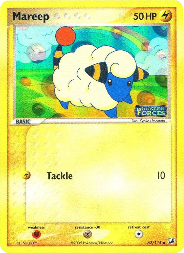 Mareep (62/115) (Stamped) [EX: Unseen Forces] | Good Games Morley