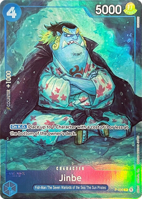 Jinbe (PCC Fest 23-24) P-030 (One Piece Promotion Cards)  - Full Art Foil | Good Games Morley