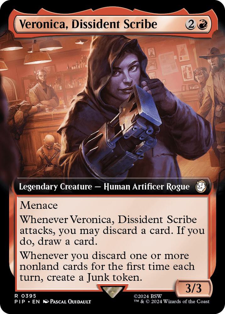 Veronica, Dissident Scribe 395/326 (Universes Beyond: Fallout)  - Extended Art Foil | Good Games Morley