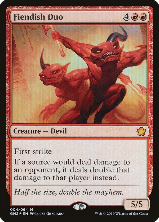 Fiendish Duo 4/64 (Magic Game Night 2019)  - Foil | Good Games Morley