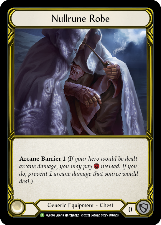 Nullrune Robe (Golden) [FAB069] (Promo)  Cold Foil | Good Games Morley