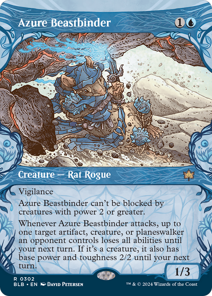 Azure Beastbinder (Showcase) [Bloomburrow] | Good Games Morley