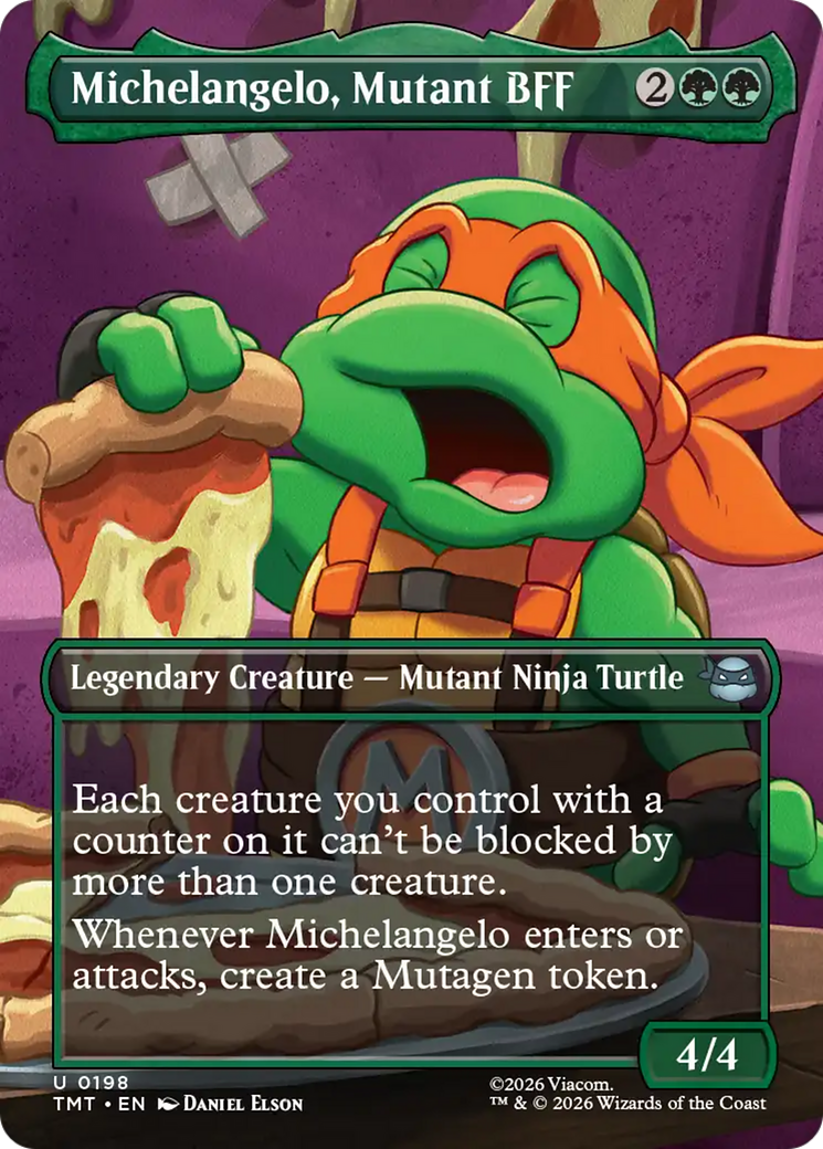 Michelangelo, Mutant BFF (Borderless) [Teenage Mutant Ninja Turtles] | Good Games Morley