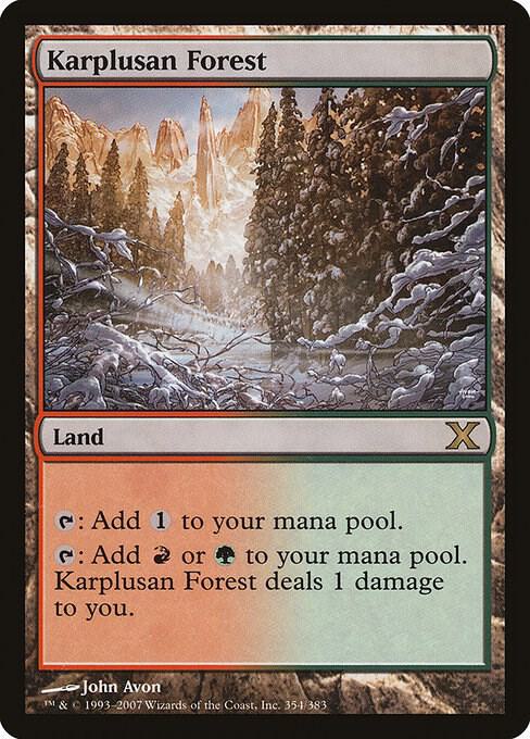 Karplusan Forest 354/383 (10th Edition)  - Foil | Good Games Morley