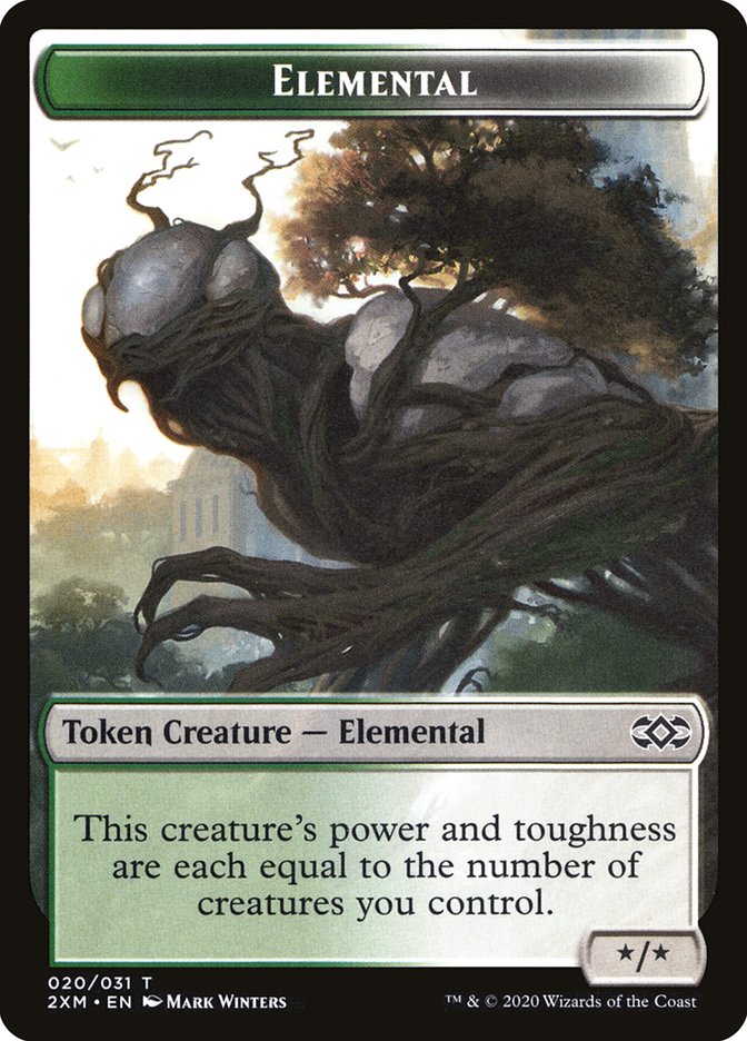 Ape // Elemental Double-Sided Token [Double Masters Tokens] | Good Games Morley