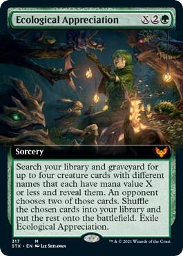 Ecological Appreciation Extended Art 317 (Strixhaven: School of Mages)  - Foil | Good Games Morley