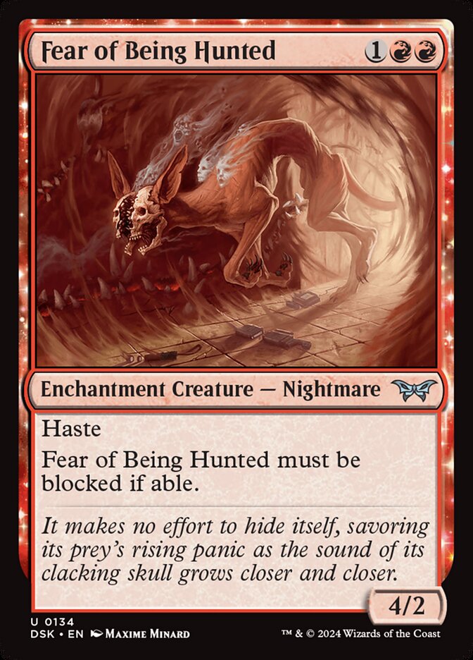 Fear of Being Hunted 134/286 (Duskmourn: House of Horror)  | Good Games Morley