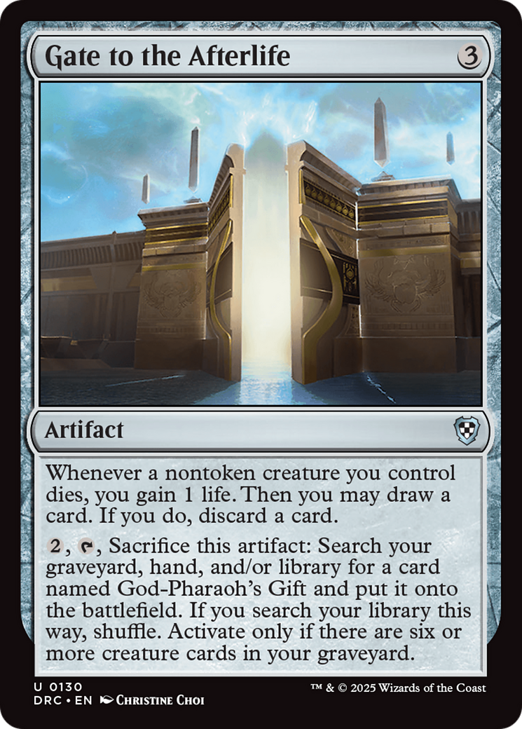 Gate to the Afterlife [Aetherdrift Commander] | Good Games Morley