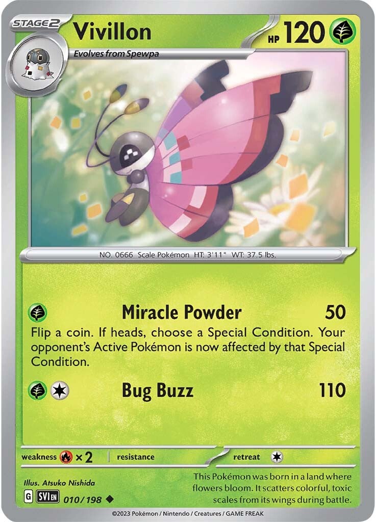 Vivillon (010/198) [Scarlet & Violet: Base Set] | Good Games Morley