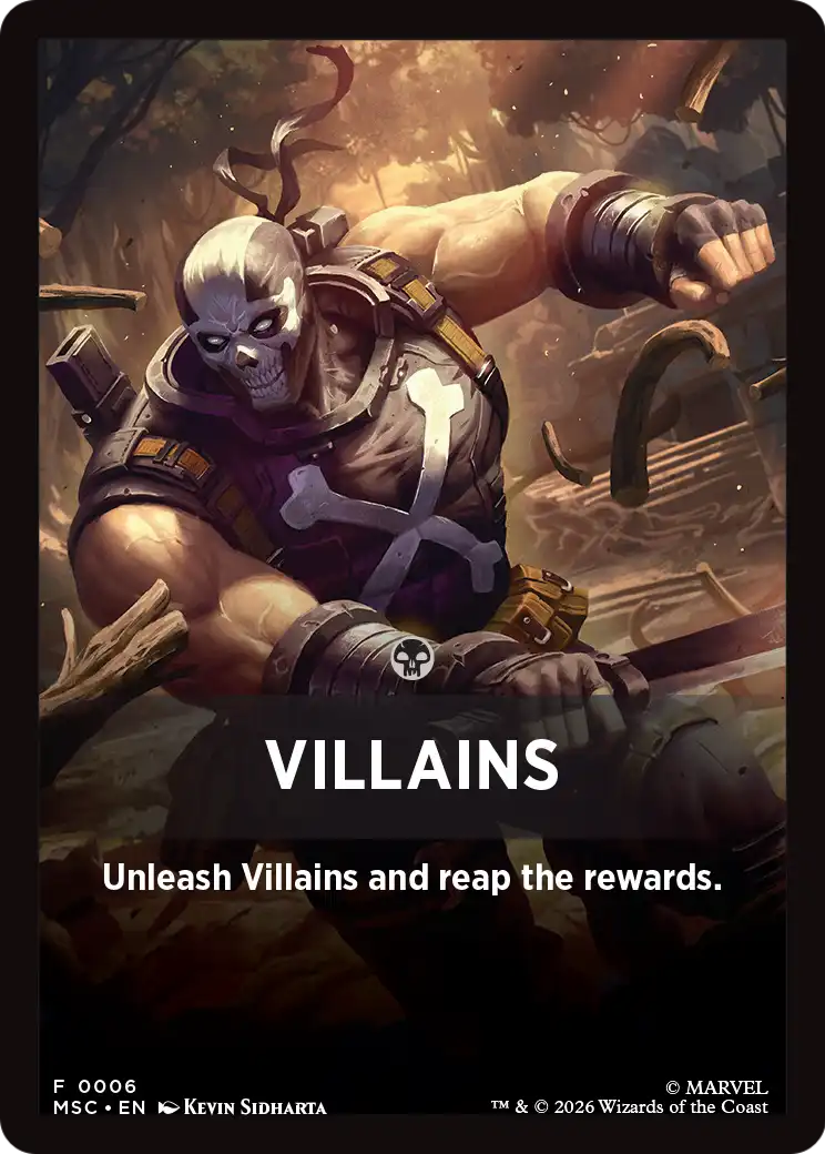 Villains Theme Card [Marvel Super Heroes Commander] | Good Games Morley